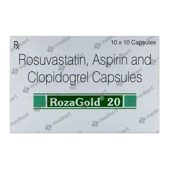 rozagold 20mg capsule 10's